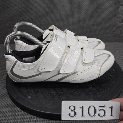Zapatos de ciclismo de carretera Shimano SH-WR32W para mujer blancos SPD-SL US 6,5 EU 38 Foto 1 de 4
