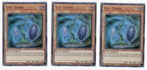 3x Evil Thorn GFTP-EN077 1ª Edición Ultra Raro x3 Juego - Imagen 1 de 1