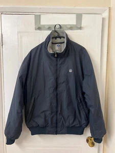 Vintage North sails USA ns navy blue coat jacket size large men’s made in Italy - Foto 1 di 8