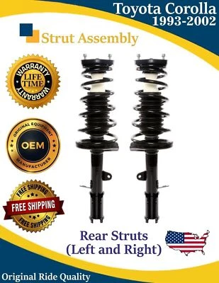 Nuevos puntales traseros OE para Toyota Corolla 1993-2002 1,6 L 1,8 L garantía de por vida Foto 1 de 4