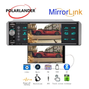1 Din Car Radio Bluetooth 4 Inch  FM 2USB Android Sapacitive Screen Smart Voice - Picture 1 of 15