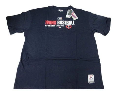 New Minnesota Twins Mens Sizes 2XL-3XL-4XL-5XL-Tall Majestic Navy Shirt Cover