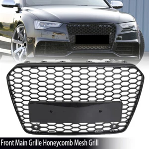 Nueva rejilla de parachoques delantera de malla de panal negra para Audi A5 S5 B8.5 2013-2016 estilo - Imagen 1 de 14
