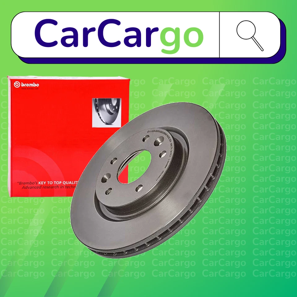 Brembo Vented Front Brake Discs Pair For Nissan X-Trail 1.6 dCi 2014-2024 296 mm - Image 1 of 4