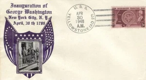 U.S.S YELLOWSTONE (AD-27) Vintage GW - Crosby Cachet 1948 - Imagen 1 de 1