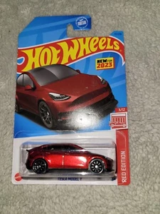 2022  Hot wheels Tesla Model Y "Red Edition" Target Only Rare.  - Picture 1 of 2