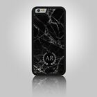 Personalised Silicone MARBLE INITIALS Case Cover for Apple IPHONE custom initial