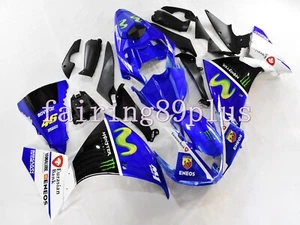 Blue Black White Movistar ABS Injection Fairing Kit Fit for 2009- 2011 YZF R1 - Picture 1 of 7