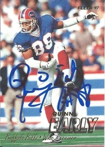 Signed Quinn Early Buffalo Bills 1997 Fleer Football Card  #372 w/COA - Picture 1 of 1