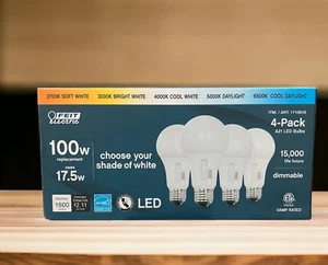 Feit Electric White 17.5W LED Bulb 1600 Lumens,1 Count (Pack of 4) - Picture 1 of 1
