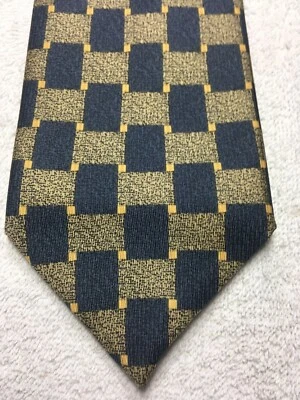 CORBATA HOMBRE MARKS & SPENCER AZUL MARINO Y DORADO 3,75 X 59 Foto 1 de 4