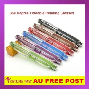 Unisex Slim 360° Degree Presbyopic Rotation Spectacles Folding Reading Glasses - Bild 1 von 47