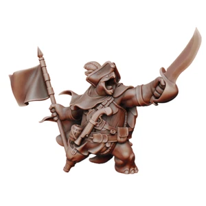 Tortle Pirate Rogue - Dungeons and Dragons - Mesa miniatura de fantasía - Imagen 1 de 1