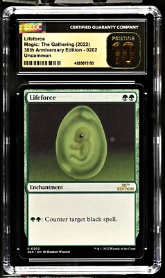 2022 MTG Magic the Gathering 30th Anniversary Lifeforce CGC 10 Pristine POP 1 - Image 1 of 3