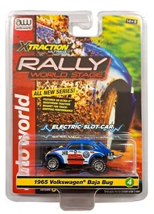 1/64 1965 VOLSWAGEN BAJA BUG NO.2410 BLUE ELECTRIC SLOT CAR AWSC380A-4 - Picture 1 of 1