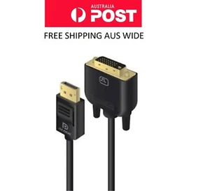ALOGIC 2m DisplayPort Male to DVI-D Male Cable DP-DVI-02-MM - Picture 1 of 1