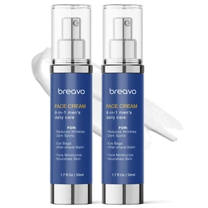 6 in 1 Men'S Face Moisturizer Cream, Eye Bag Treatment, Anti-Aging Lotion (1.7Oz - Picture 1 of 12