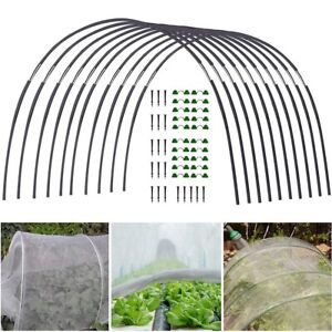 New Plant Support Plant Tunnel Arches Tunnel Hoops Connectors DIY For Raised Bed