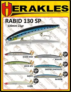 Artificiale spinning jerkbait Colmic Herakles RABID 130mm 21gr suspending - Imagen 1 de 17