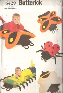 Butterick 6429 Bug Pillow Covers Sewing Pattern One Size Includes Ladybug Butter - Picture 1 of 2