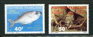 Juego completo de estampillas de vida marina de la Polinesia Francesa #532-533 - Imagen 1 de 1