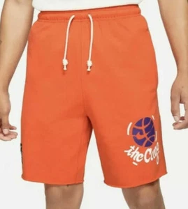 NUEVOS CON ETIQUETAS PANTALONES CORTOS DE LANA NIKE Hoops edición estándar Oeste 4ta Jaula NARANJA BLANCO Para Hombre L-XL - Imagen 1 de 8