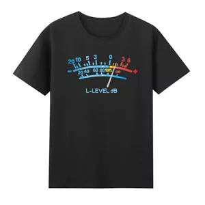 VU Meter Sound Engineer Analog Electronic Funny T-Shirt - Picture 1 of 3