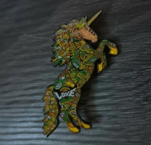 TWIDDLE Unicorn Pin " Ganja " Variant Limited Edition LE75 by Danny Steinman NEW - Picture 1 of 3