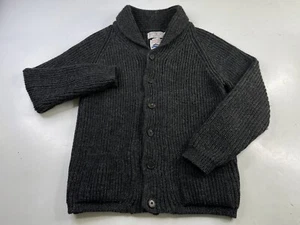 Epaulet New York Wool Knit Cardigan Shawl Sweater Gray Northern Waters Mens 40 - Picture 1 of 3