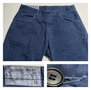 Billy Reid USA made 5-Pocket Pants Blue Cotton (Slim) 32 - Picture 1 of 16