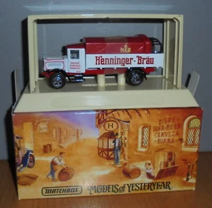 Matchbox Yesteryear Great Beers YGB17 Mercedes Benz L5 Lorry Henninger Issue 2 - Picture 1 of 2