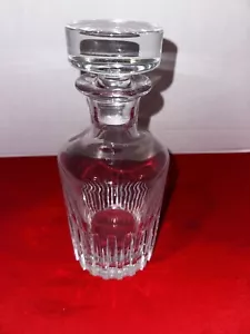 Bottiglia decanter rotante vino vetro cristallo 10" Baccarat France ECCELLENTE - Foto 1 di 8