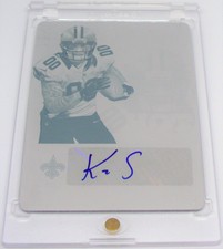 2013 Kenny Stills Score Hot Rookies Signatures Magenta Printing Plate RC #39 1/1