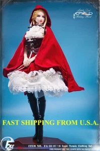 1/6 Lolita Clothes Little Red Riding Hood For 12" PHICEN Female Elsa Anna Figure - Picture 1 of 15