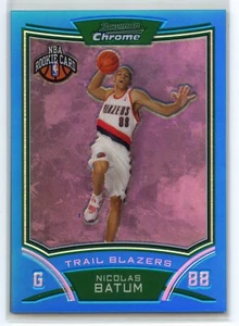 2008 Nicolas Batum Portland Trailblazers Rookie Blue  Refractor 72/99 # 148 - Picture 1 of 2