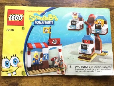 LEGO 3816 Spongebob Glove World INSTRUCTION MANUAL ONLY - Image 1 of 2
