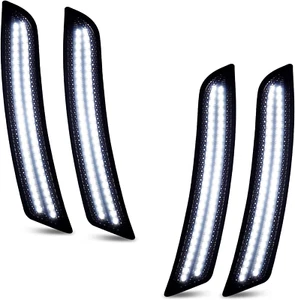 Luces LED laterales lentes ahumadas compatibles con Chevy Camaro 2016 2017 2018 2 - Imagen 1 de 7