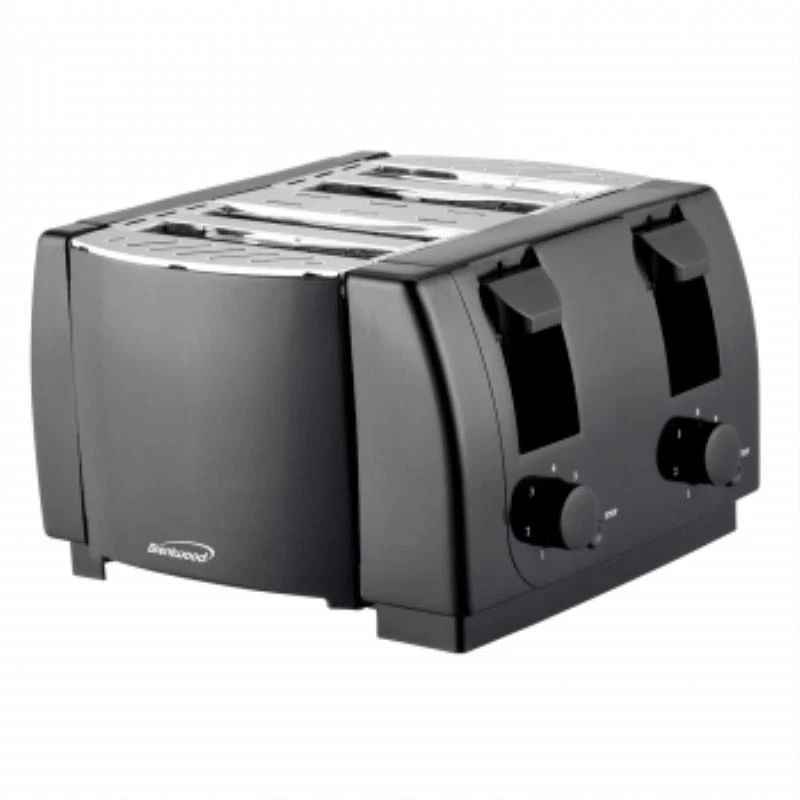 Brentwood Appliances Cool Touch 4-slice Toaster Black Btwts285