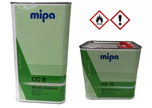  MIPA CC8 barniz transparente + endurecedor HS10 JUEGO 7,5 L  - Imagen 1 de 3