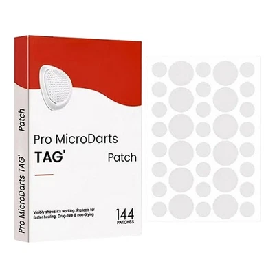 MARKENLOS Nano Patch natürliche Haut- und Gesichtspfads 144pcs, Kubozn Pro Microdarts Pat