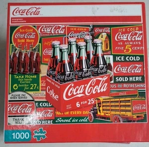 NEUF & SCELLÉ ~ PUZZLE BUFFLE GLACÉ COCA COLA 1000 PIÈCES 26,75" X 19,75" ~ - Photo 1/2