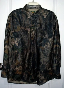 Cabela’s Microtex Camo Long Sleeve Shirt Mens Large Deer Turkey Hunting Outdoors - Picture 1 of 3
