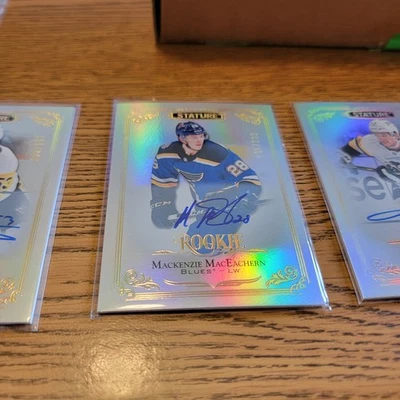 2019-20 Upper Deck Stature Rookies /199 Mackenzie MacEachern #121 Rookie Auto RC - Image 1 of 2