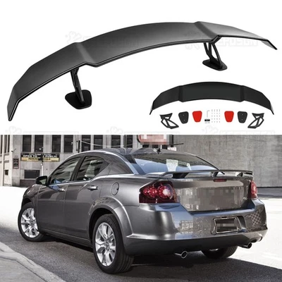 For Dodge Avenger 2008-2014 ABS 55" Rear Trunk Spoiler Tail Wing PRO Style Raing - Image 1 of 4