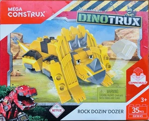 Mega Construx DINOTRUX Rock Dozin' Dozer 35pcs - Complete! - Picture 1 of 3
