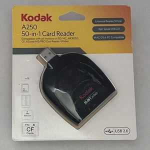 Kodak A250 50-in-1 Card Reader Writer MacOS & PC Compatible 83037 USB 2.0 New - Picture 1 of 3