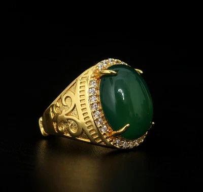 Anillo de jadeíta 8G para mujer joyería de moda regalo con caja HB43 Foto 1 de 4