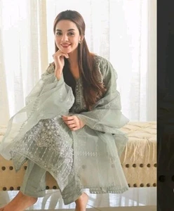 Traditional pakistani 3 FANCY Kameez Trouser Dupatta3 Piece Contact OR Offer - Picture 1 of 7