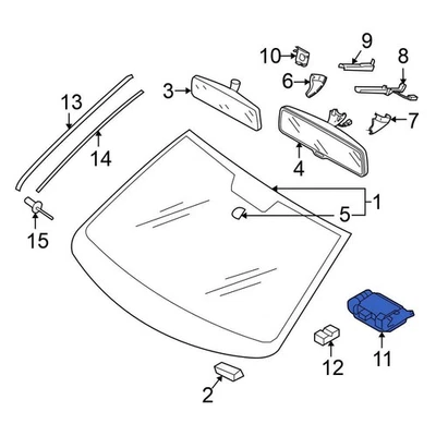 For Volkswagen Jetta 2005-2009 Volkswagen 1K0955559AH Front Rain Sensor Foto 1 de 4