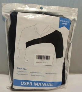Schwarze Schulterstütze Bandage Luxation Verstauchung Rotator Sehnen groß - Bild 1 von 4